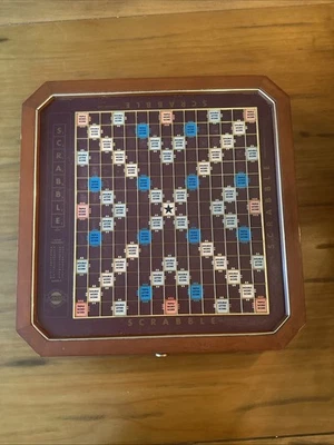 Scrabble Game 1992 Collector's Edition Board only Swivels! - Image 1 of 4