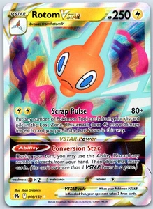 Rotom VSTAR 046/159 Crown Zenith - Ultra Rare NM Holo - Picture 1 of 2