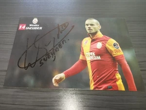Wesley Sneijder hand signed Galatasaray Club autograph card - Picture 1 of 2