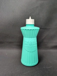NEAR MINT! 12 oz TREND Liquid Detergent Bottle 1960s VINTAGE Aqua PLAX - Picture 1 of 8