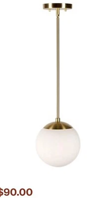 Forte Lighting 2746-01-12 Selene 8" Wide Mini Pendant Soft Gold - Image 1 of 4