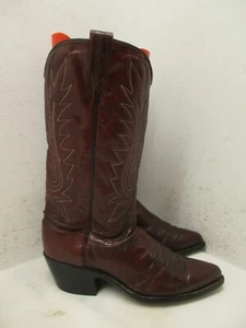 Stivali western da cowgirl Dan Post in pelle marrone rossastro stile 4229 da donna TAGLIA 6,5 C - Foto 1 di 15