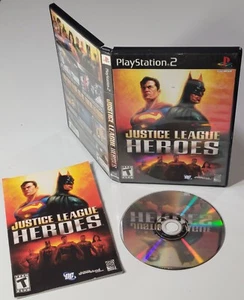 MINT Justice League Heroes PlayStation 2 Complete w/ Manual Black Label PS2 CIB - Picture 1 of 5