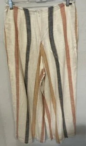 O’Neill Beach Colada Stripe High Waist Wide Leg Hose Gr. 27 Neu ohne Etikett Damen - Bild 1 von 11