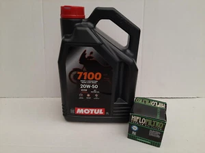 Motul 7100 20W50 syn/filtro olio Yamaha XVZ1300 TFS RoyalStar Venture S dal 08 - Foto 1 di 1