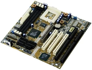 Mainboard Asus P5A-B Ali Aladdin V Socket 7 SDRAM ISA AGP PCI - Picture 1 of 2