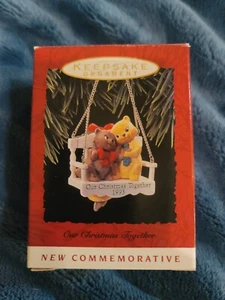 1993 Hallmark Keepsake Ornament - Our Christmas Together Commemorative Vintage - Picture 1 of 3