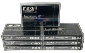 Maxell C60 Professional Communicator Series Cassette Tapes 7 Factory Sealed NEW - Picture 1 of 1