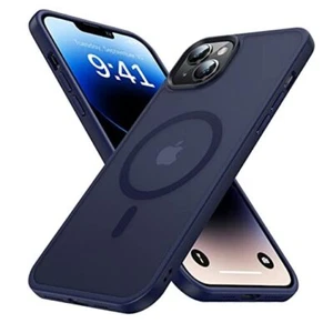 Magnetic for iPhone 13 Case & iPhone 14 Case for MagSafe [10FT Deep Blue - Picture 1 of 7