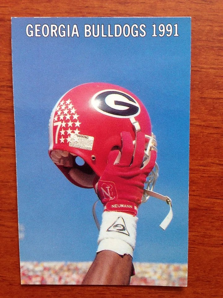 CFB 1991 GEORGIA BULLDOGS Football Schedule College University of - Image 1 of 1