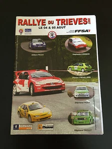 PROGRAMME RALLYE DU TRIEVES 2007 PICCA LOIGNON CHEVILLARD FAGOT TRIOLET FFSA - Bild 1 von 2