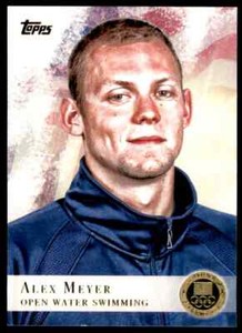2012 TOPPS OLYMPICS GOLD ALEX MEYER OPEN WATER SWIMMING #99 PARALLEL