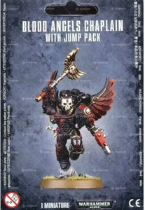 Warhammer 40k Space Marines Blood Angels Chaplain with Jump Pack NOS - Picture 1 of 2
