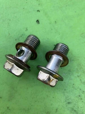 Nissan 370Z 2009-2020 transmisión automática enfriador banjo perno par OEM Foto 1 de 4