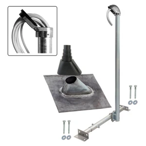 SAT LTE Dachsparrenhalter 120cm Mast Sparrenhalter Aufdach Blei Antenne Ziegel - Afbeelding 1 van 8