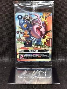 Digimon Koromon BT11-005 Participant 2023 Promo Sealed Pack Yaamon/Death Slinger - Bild 1 von 2