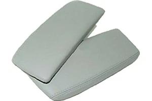 Fits 07-13 Acura MDX Gray Real Leather Center Console Lid Armrest Cover - Bild 1 von 3