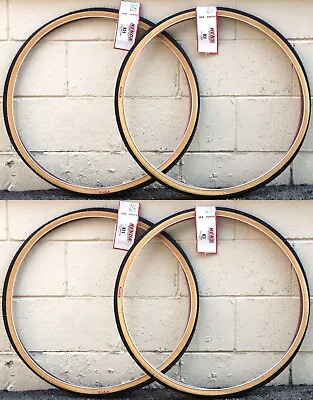 4 Kenda K35 27 x1-1/4" Gumwall Classic Road Bike Tires Wire Bead Four-Pack