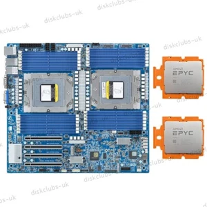 Gigabyte MZ73-LM0 (rev. 2.0)+ 2x AMD EPYC Genoa 9684x 96 Cores CPU combination - Afbeelding 1 van 3