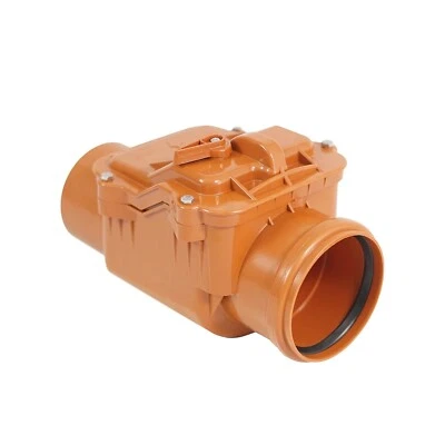 Rückstauklappe Ø DN110 Rückstauverschluss Rattenschutz Verriegelung waagerecht - Bild 1 von 4