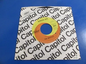 45 RPM Record BEATLES / Nowhere Man / Starkey Error / Goes On / Company Sleeve - Picture 1 of 4