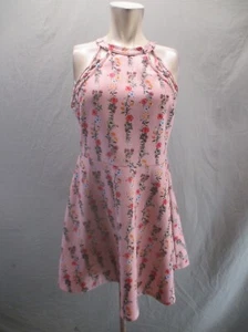 NO BOUNDARIED Size L(11-13) Girl Floral Sleeveless Halter Short Skater Dress 980 - Picture 1 of 9