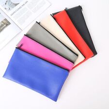 PU Leather Cash Deposit Bag Small Compact Money Pouch  Office Products