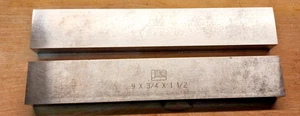 Paar Brown & Sharpe 9" x 3/4" x 1-1/2" Präzisionsschliff Maschinist Parallelen - Bild 1 von 5