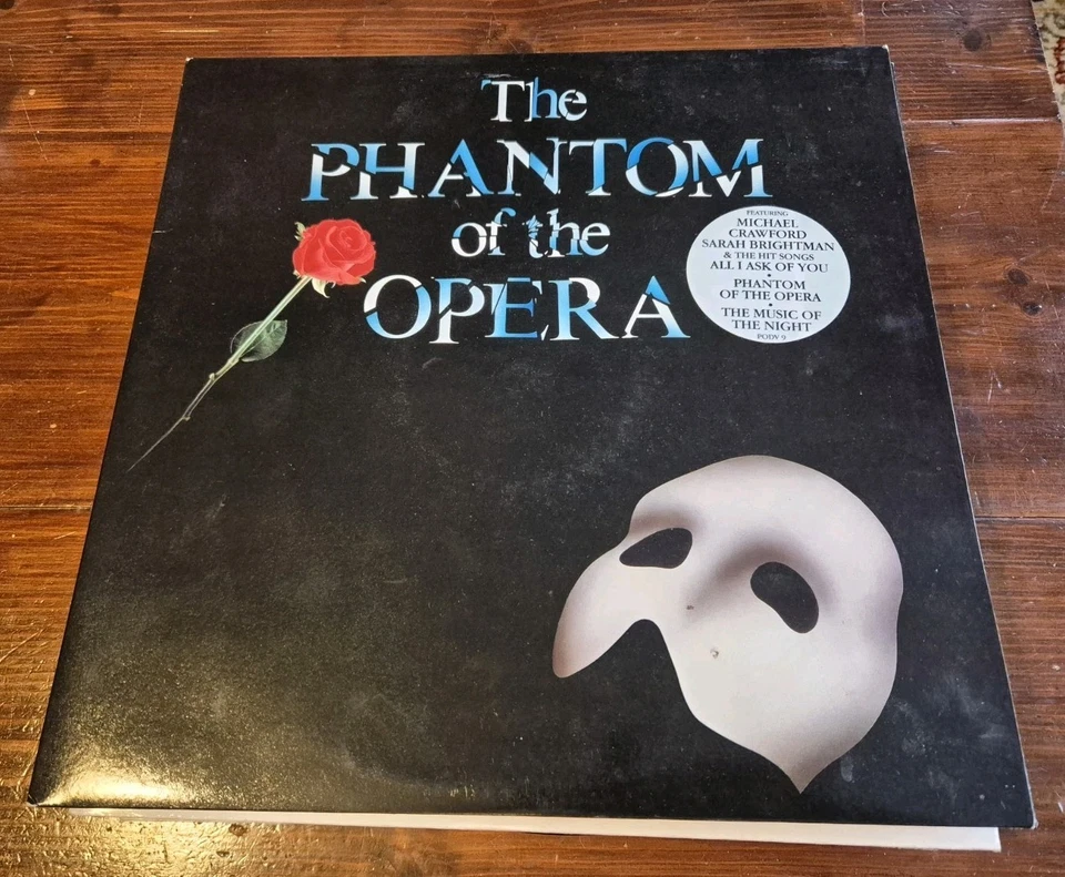 ANDREW LLOYD WEBBER - THE PHANTOM OF THE OPERA 2XLP PODV9 POLYDOR 1987 VG+!  - Image 1 of 1