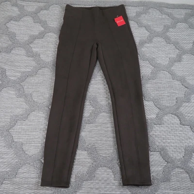 Leggings de gamuza sintética Spanx para mujer medianos marrón chocolate cintura alta nuevos con etiquetas *leer Foto 1 de 4