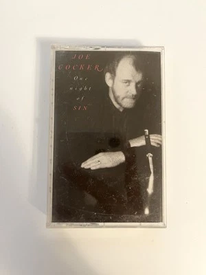 JOE COCKER One Night Of Sin 1993 Vintage Cassette Tape Foto 1 de 2