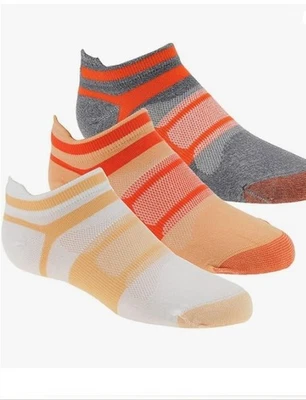 3 PAIRS - ASICS Women's Quick Lyte Single Tab women's ankle socks -Large 10-11.5 - Image 1 of 4