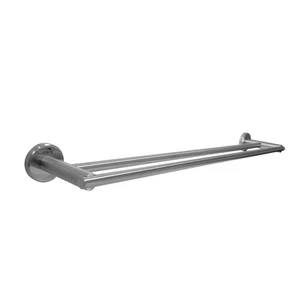 Dolphy Double Towel Rail - Brushed Stainless Steel Wall-Mount Bathroom Towel ... - Picture 1 of 3