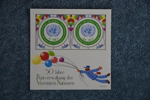 2001 50th Anniversary - UNPA Souvenir Sheet - Vienna A296 - MNH - Picture 1 of 1