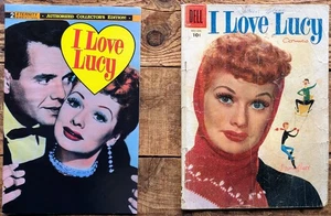 I LOVE LUCY #8 1956 Vintage Comic Dell LOW Grade & #2 Eternity Comic HIGH Grade - Picture 1 of 5