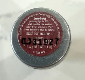 AVON Beyond Color Plumping Lipcolor SPF 15 MAD FOR MAUVE 558 NOS Factory Sealed - Picture 1 of 10
