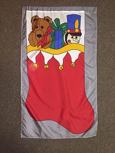 Decorative House Flags - Toys in Stocking - Picture 1 of 1