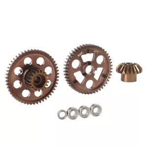 Kit ingranaggi trasmissione posteriore alluminio KYX per Tamiya 1/10 Hotshot II 2024 4WD - Foto 1 di 6