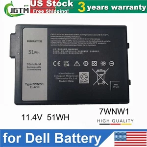 7WNW1 Laptop Battery For Dell Latitude 5420 5424 7424 Rugged Extreme GK3D3 DMF8C - Picture 1 of 13