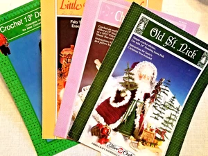 lot 4 DOLL crochet pattern leaflets Fibre Craft (3) & TD Creations (1) - Picture 1 of 7