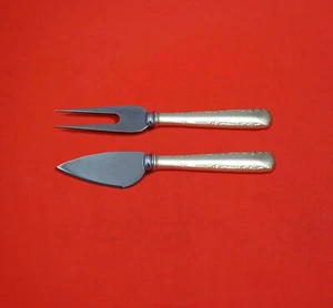 Camellia by Gorham Sterling Silver Hard Cheese Serving Set 2-Piece Custom Made - Picture 1 of 3