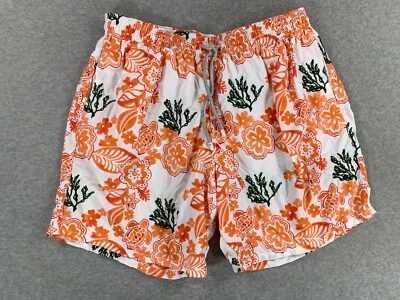 Bañador Vilebrequin floral de malla de algodón forrado (hombre 3XL) naranja Foto 1 de 4