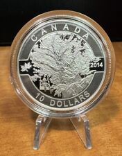 2014 Canada $10 Fine Silver Coin - O Canada - Under The Maple Tree