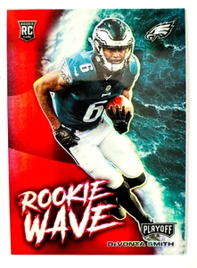 Panini Playoff 2021 DeVonta Smith rojo Prizm RC novato onda inserción Eagles ¡Novato! - Imagen 1 de 3