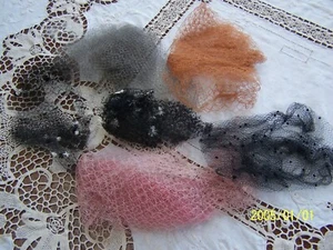Lot of Antique 1930s Hat Veils. (3rd lot) Ref No. 3 - Picture 1 of 7