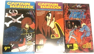 Captain Harlock Colllectors Video Vol 1 & 2 + Vengeance Pirate 3x VHS New sealed - Picture 1 of 12