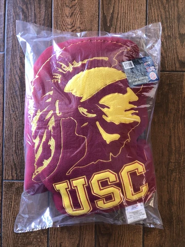 USC TROJANS Pillow Collegiate Mascot Stuffed Plush Official LicensePillow 20x14 Cover