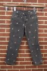 BLANKNYC Can’t Handle Embroidered Madison Crop Jeans High Rise Black Size 27