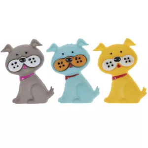 Dog Shank Novelty Buttos/DIY Sewing supplies/Doll Making/Cupcake Toppers - Picture 1 of 2
