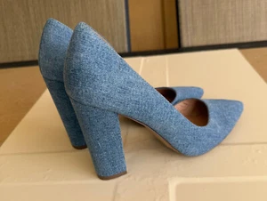 CALL IT SPRING WOMEN'S SHOES. SIZE: 9 BLUE DENIM HEELS POINTED TOE PUMPS - Picture 1 of 7